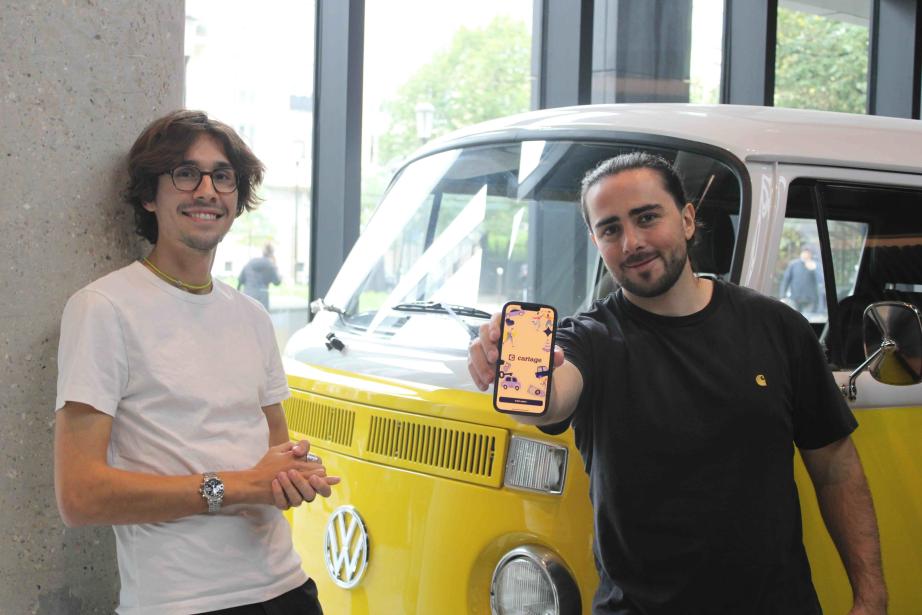 Oscar Bourgeois et Raphaël Toledano, fondateurs de Cartage. (Photo Cartage)