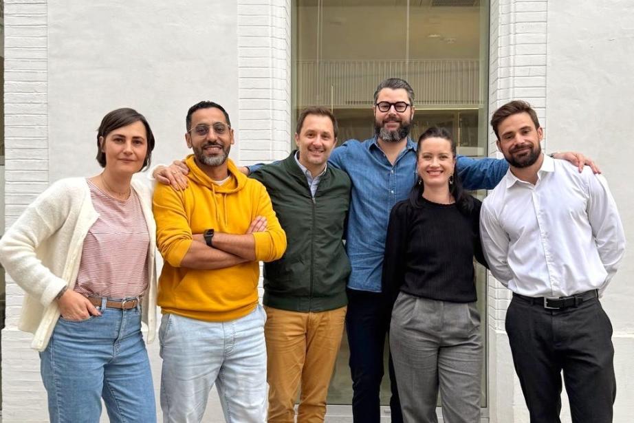 De gauche à droite : Charlotte Frey, Madani Boucif, Stéphane Carcenac, Vincent Furlan, Charlotte Carla et Florent Poitevin. (Photo Comex40)