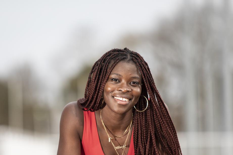 Hilary Kpatcha, licenciée au Grand Toulouse athlétisme, fait partie des athlètes qui vont représenter l'Occitanie aux Jeux Olympiques de Paris 2024. (Photo : Frédéric Maligne)