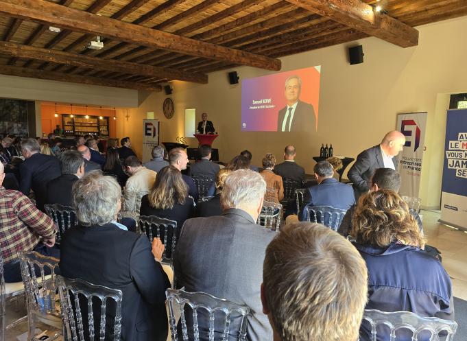 Samuel Hervé, président du Medef Occitanie, a ouvert le séminaire annuel du syndicat patronal. (Photo : Dorian Alinaghi - Entreprises Occitanie)