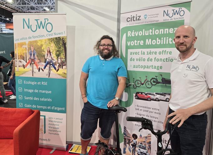 De gauche à droite : Alexandre Jouaville, directeur Citiz Occitanie et Nicolas Misiak, associé fondateur de Nuwo. (Photo Dorian Alinaghi Entreprises Occitanie)