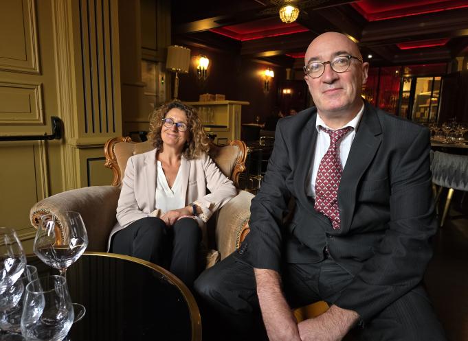 Philippe Gandon (à droite), succède à Laure Mulin (à gauche) à la présidence de la compagnie régionale des commissaires aux comptes. (Photo Dorian Alinaghi Entreprises Occitanie)