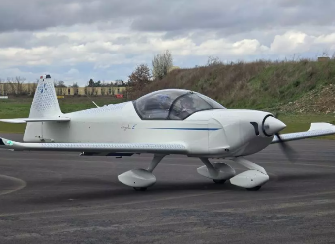 En image, le prototype Integral E d'Aura Aero. L'entreprise toulousaine fait partie des lauréats dont les projets vont être soutenus. (Photo : Dorian Alinaghi - Entreprises Occitanie)