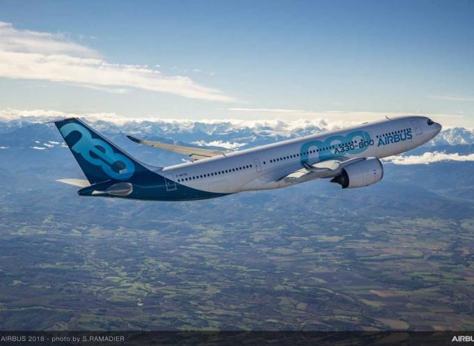 L'A330-800 dans le ciel en Occitanie