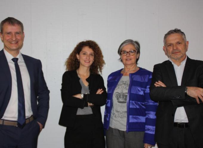 De g. à d. : Patrick de Sequeira, Judith Levy, Marielle Gaudois et Paul-Henri Bernard.