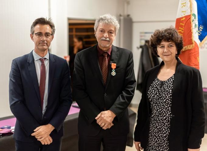 Bertrand Raquet, directeur de l’INSA Toulouse, Pierre Monsan président de TWB, Frédérique Vidal, ministre de l'enseignement supérieur, de la recherche et de l'innovation. Crédit : Insa Toulouse.