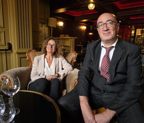 Philippe Gandon (à droite), succède à Laure Mulin (à gauche) à la présidence de la compagnie régionale des commissaires aux comptes. (Photo Dorian Alinaghi Entreprises Occitanie)